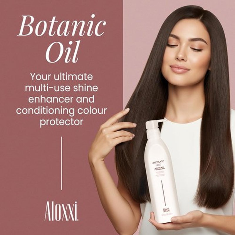 Aloxxi Botanic Oil | Essential Hair Oil for Deep Conditioning & Shine - 10.1 Fl Oz