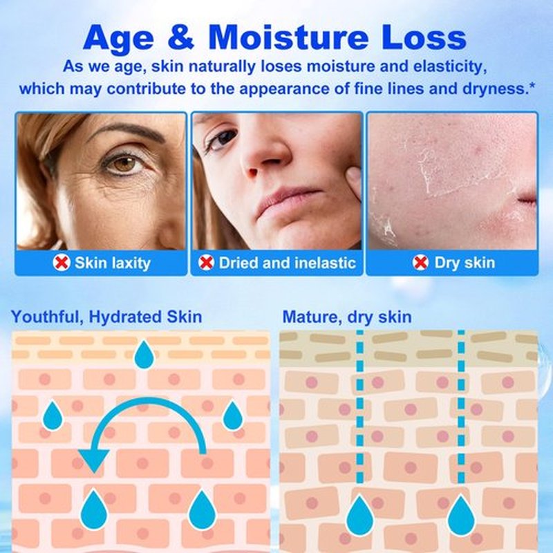 Pure Hyaluronic Acid Powder for Face & Joints, Dual Molecular Weight for Deep Hydration, Anti-Aging, DIY Serum Ingredient, Fragrance-Free, Vegan, 1 Scoop = 1 Bottle of Essence, 3.52 Oz