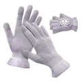 MIG4U Moisturizing Beauty Gloves Touchscreen Overnight Sleeping Glove for Women Dry Hands, Nighttime Lotion, Eczema, SPA, Cosmetic Treatment, Grey Purple 3 Pairs Size S/M
