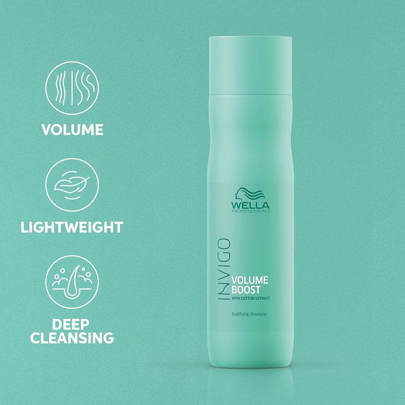 Wella Professionals Invigo Volume Boost Shampoo - Bodyfying Spring Blend for Fuller Hair