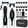 Phantom Professional Hair Clippers for Men, Cordless Barber Clippers & Trimmer Set with Magnetic Levitation Motor (Vector Motor), 13000 RPM DLC Blades, Zero-Gap Trimmer for Fades, Blends & Line Ups