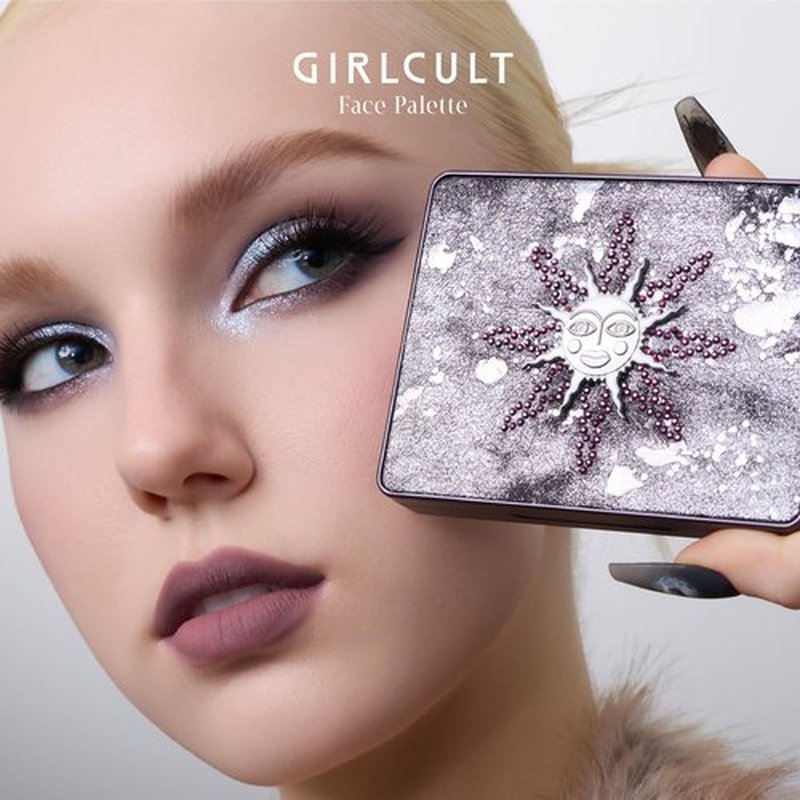 GIRLCULT All-in-One Makeup Palette, Full Face Makeup Palette with Eyeshadow Blush Bronzer and Highlighter, Matte and Shimmer Face Palette for Travel and Daily Makeup #04