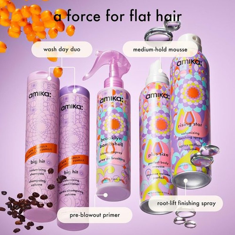 Amika Big Hit Volumizing Conditioner - Boost Volume & Shine | 10.1 Fl Oz