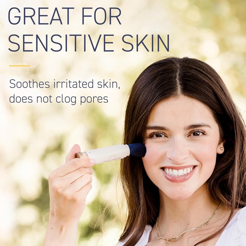 Brush On Block SPF 50 Mineral Powder Sunscreen - Translucent, Broad Spectrum, Water Resistant Protection for All Skin Tones