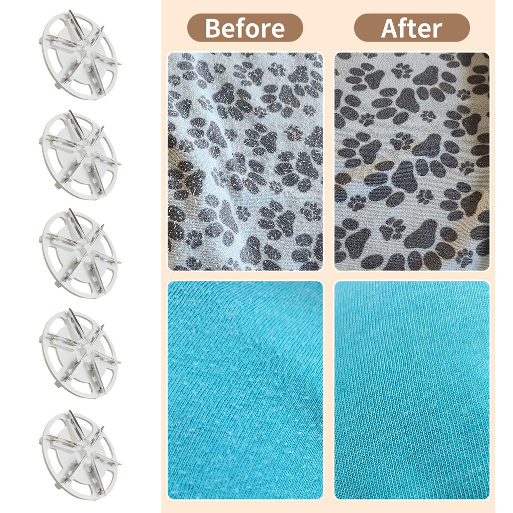 5-Pack Fabric Shaver Replacement Blades,High Qulity 6-Leaf Blades for Safe and Efficient Lint and Pill Removal (5 Blades)