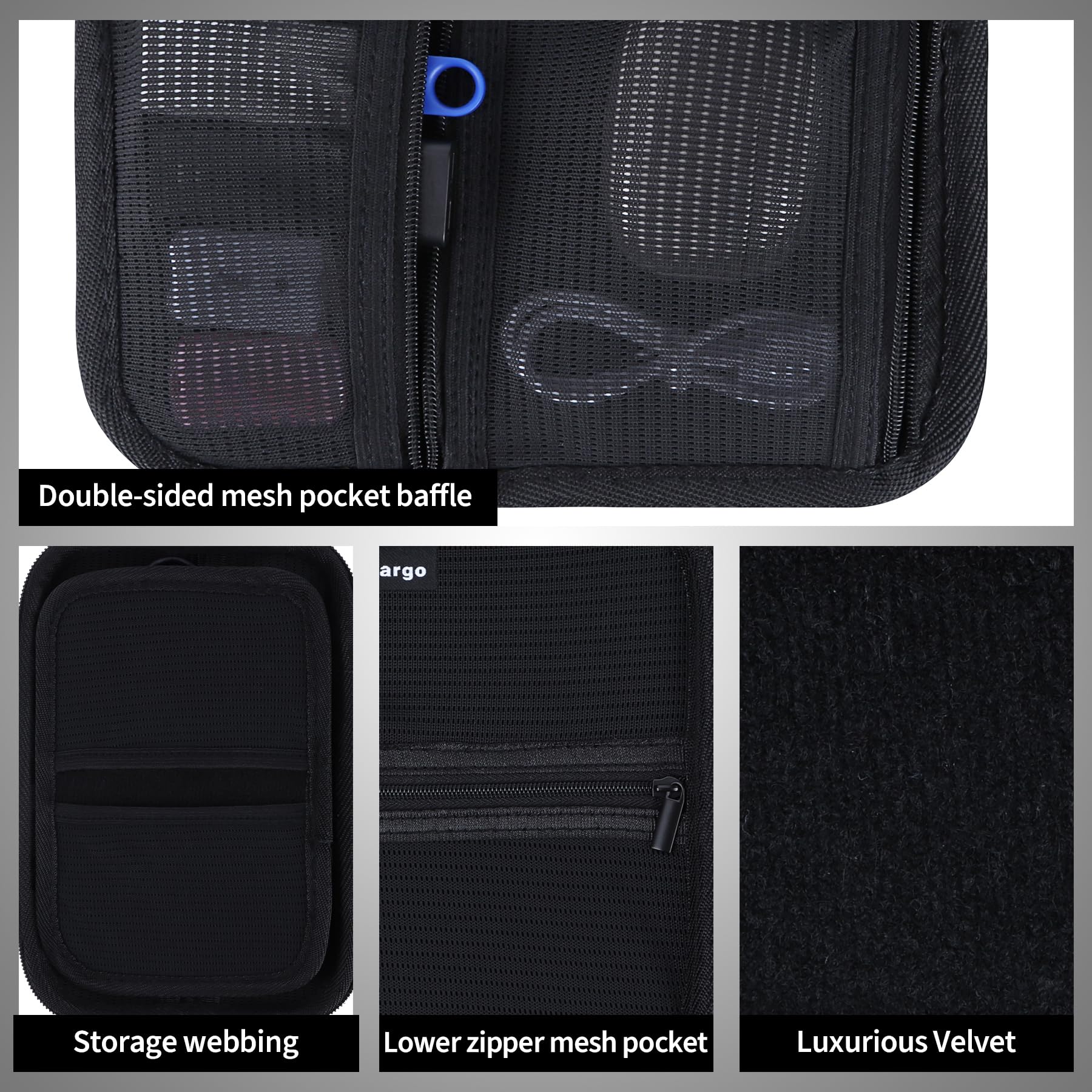 Peyyargo Electronic Organizer Travel Case for MacBook Power Adapter Chargers Cables Tech Organizer Hard Drive USB Flash Disk SD Card Cord Portable Electronics Accessories Bag