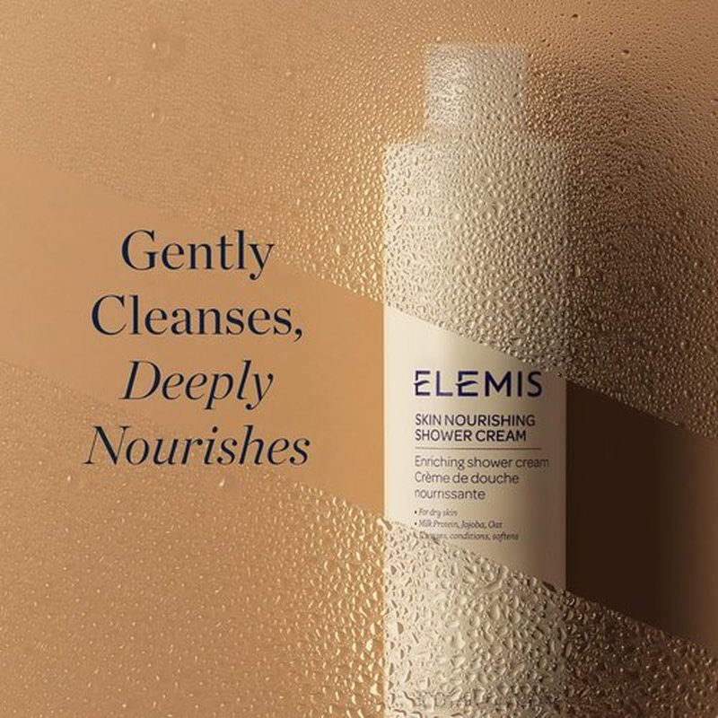 ELEMIS Skin Nourishing Shower Cream - Enriching Formula for Soft, Hydrated Skin | 10.1 Fl Oz