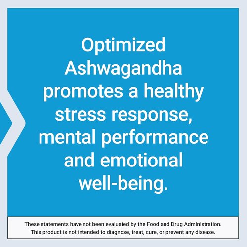 Life Extension Optimized Ashwagandha - Stress Management Supplement for Focus & Memory | 60 Vegetarian Capsules