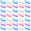 200 Pcs Handle Grip Nail Brush Fingernail Scrub Cleaning Cleaner Nail Brushes Scrubber Bulk for Men Women Hands Feet Toes and Nails Pedicure, 4 Colors