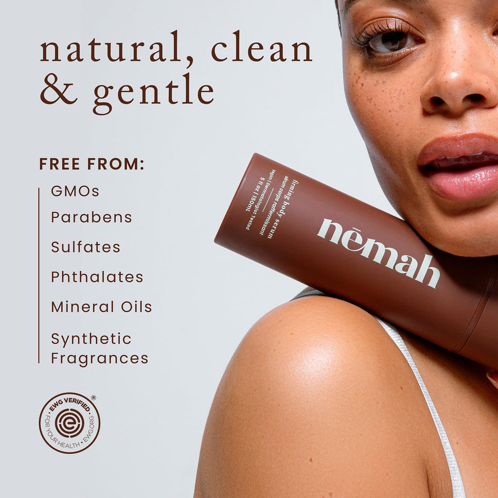 Nemah Firming Body Lotion, Skin Firming And Tightening Lotion, Body Cream Without Grease, Lightweight Fast Absorbing, Oat Extract Ashwagandha Coconut Extract, For All Skin Types, Vegan 5 Oz