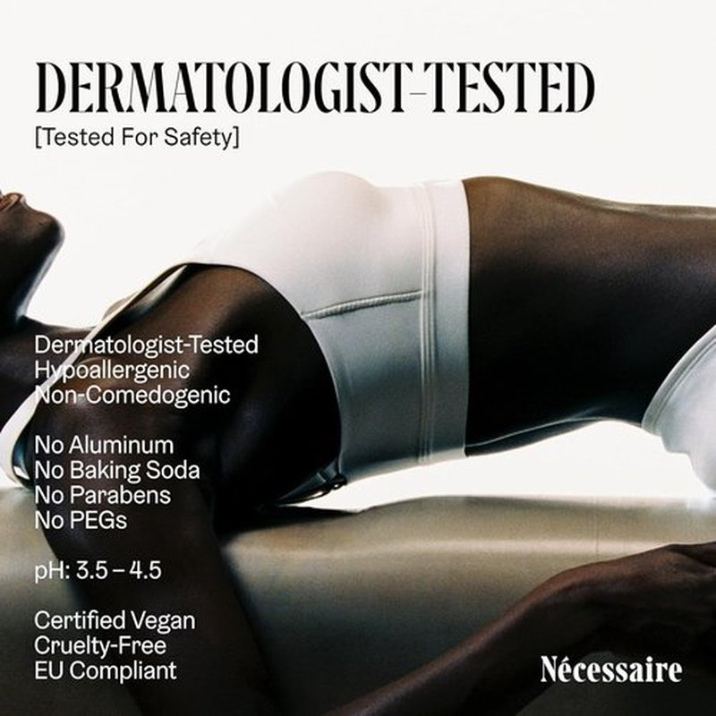 Nécessaire The Deodorant Gel - Clinical Treatment with 5% AHA, Vitamin B5 & B3 | 1.7oz, No Bumps