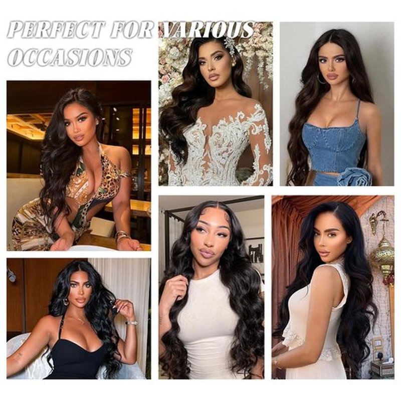 16A Raw Body Wave Bundles Human Hair 100% Human Hair Bundles,Triple Lifespan Virgin Remy Hair Extensions,Keep Texture Silky Soft After Multiple Washes (Body Wave 1 Bundle, 28 Inch)