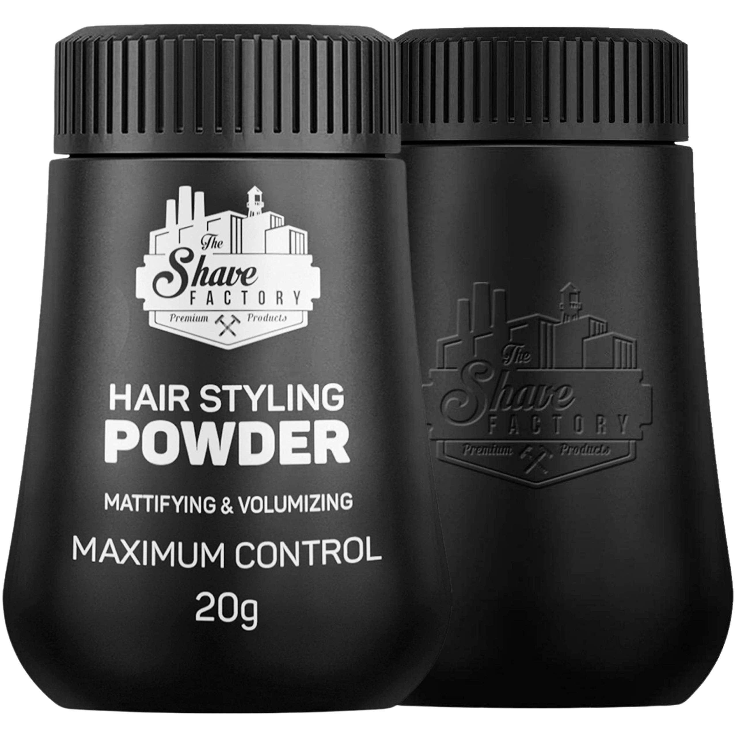 the shave factory Hair Styling Powder 21gr. Mattifying&Volumizing Powder with Maximum Control-Elegant Design, Ease Of Use, Flexible and Long-Lasting Hold Product For Professional Barbers 20gr
