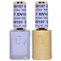 DND Gel Polish Set - Coquette Collection | UV/LED Gel & Air Dry Nail Lacquer Duo - 107 Periwinkle Tides, 0.5 Fl Oz