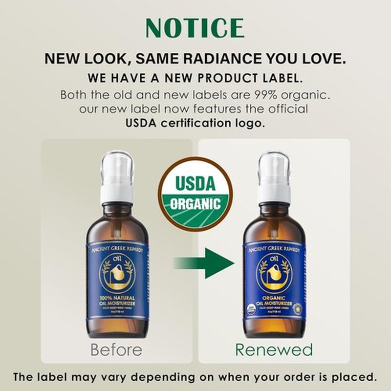 Ancient Greek Remedy Body Oil - Organic Moisturizer for Dry Skin | Nourishing Almond & Jojoba Blend - 4 oz