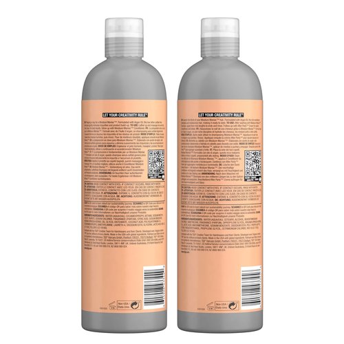 TIGI Bed Head Sulfate Free Shampoo and Conditioner Set for Dry Hair, Moisture Maniac Hair Care with Argan Oil, 25.36 fl oz, 2 Pack