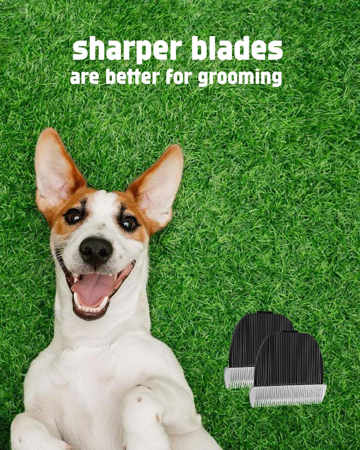 uijino HOLDOG Replacement Blades for HOLDOG Dog Clippers B8, 2 Pack Dog Clipper Blades, 2 Cleaning Brush