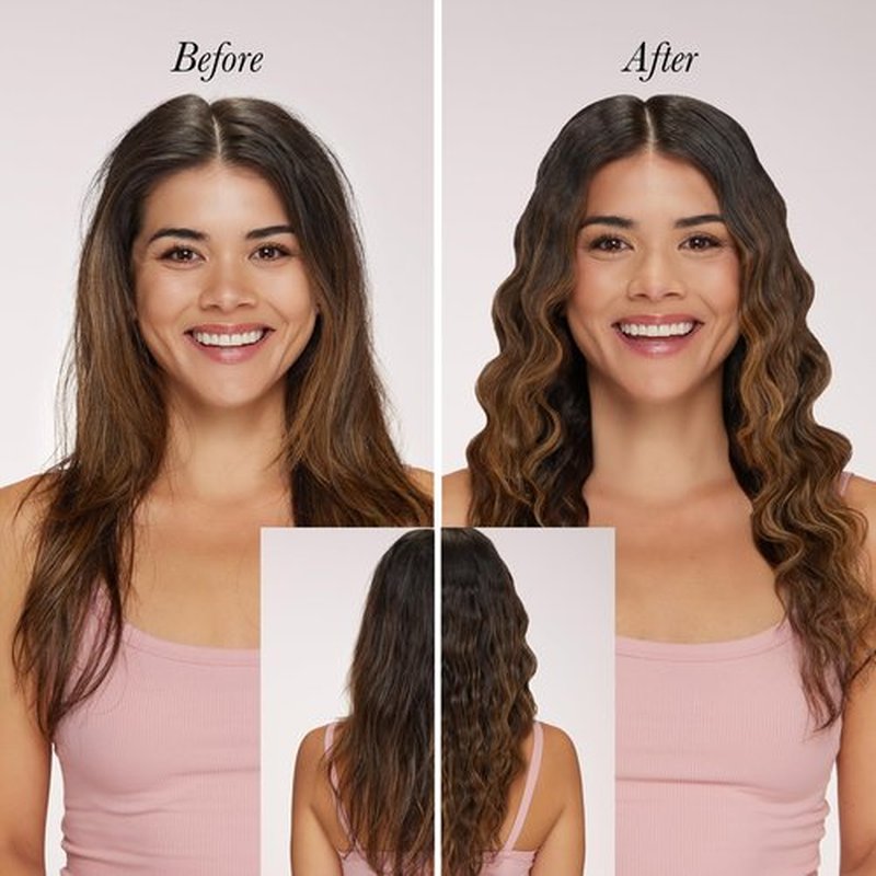 L'ANGE Hair VersaWaver Adjustable Titanium Waver | Pick 19mm or 32mm Waves with 1 Tool | Titanium 3-Barrel Waving Tool | Cool Tip Also Rotates Barrel to Change Wave Lengths (Blush)