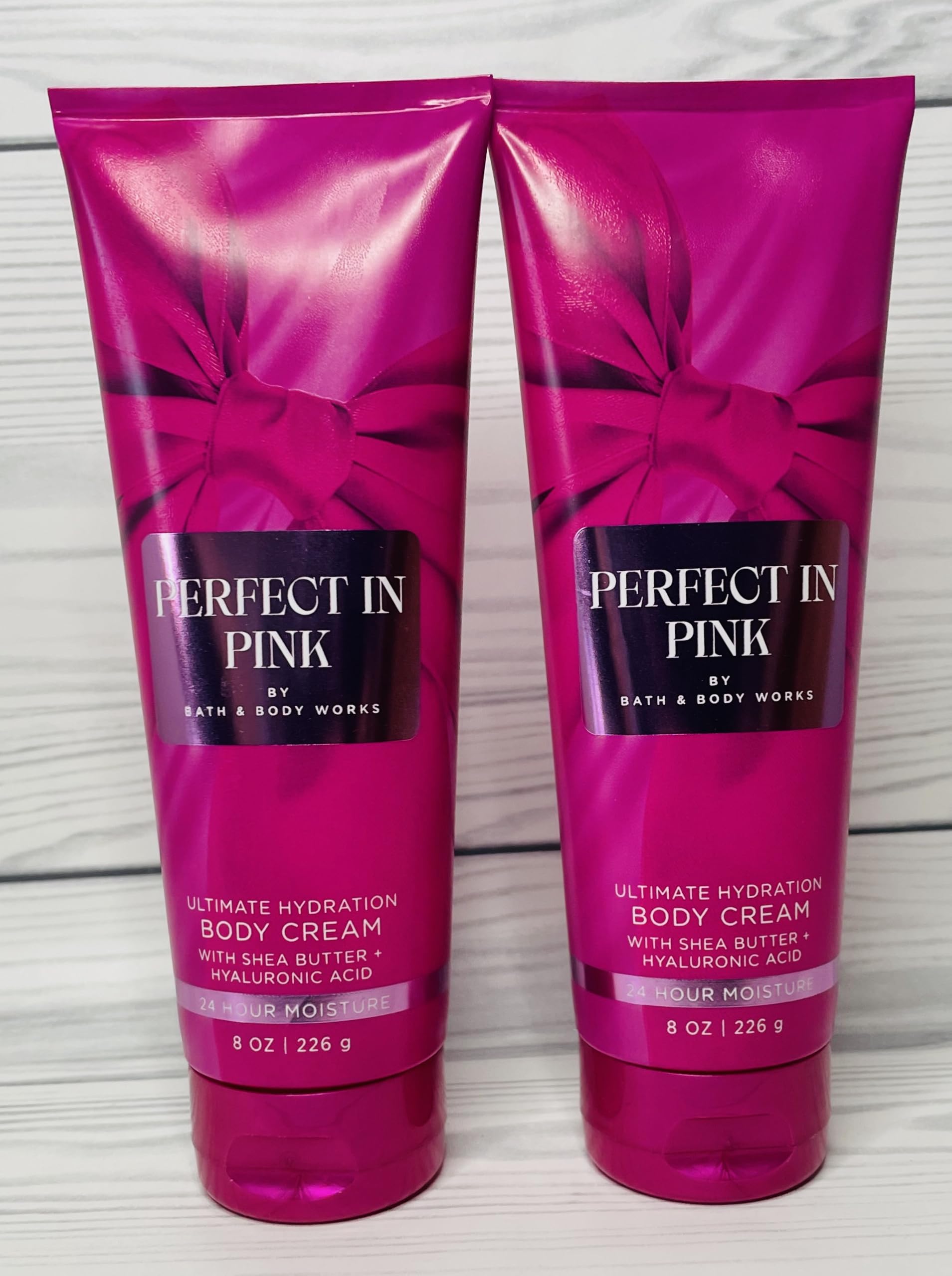 Bath & Body Works Perfect in Pink Ultimate Hydration Body Cream 8 Ounces Pack of 2