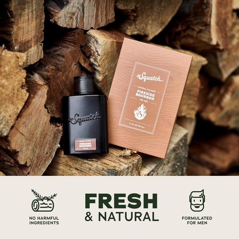 Dr. Squatch Natural Cologne for Men - Fireside Bourbon Scent with Scent-Lock Technology | 1.7 fl oz