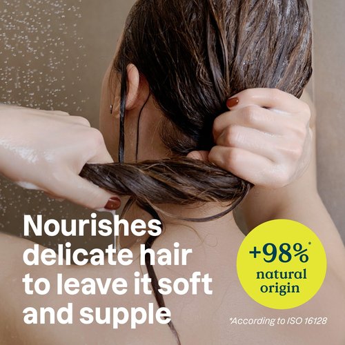 ATTITUDE Nourishing Hair Conditioner for Sensitive Dry Scalp, Dry and Damaged Hair, Soothing Oat, Naturally Dervied Ingredients, Dermatologically Tested, Vegan Detangler, 32 Fl Oz