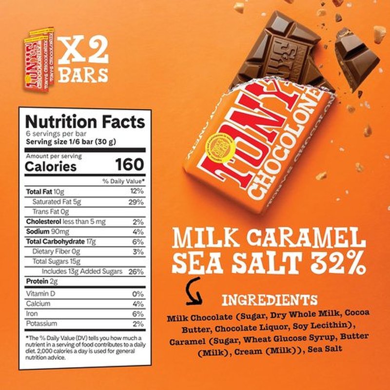 Tony's Chocolonely Milk Chocolate Bundle - Fairtrade & B Corp Certified, No Artificial Flavoring - 6 Bars, 6.35 Oz