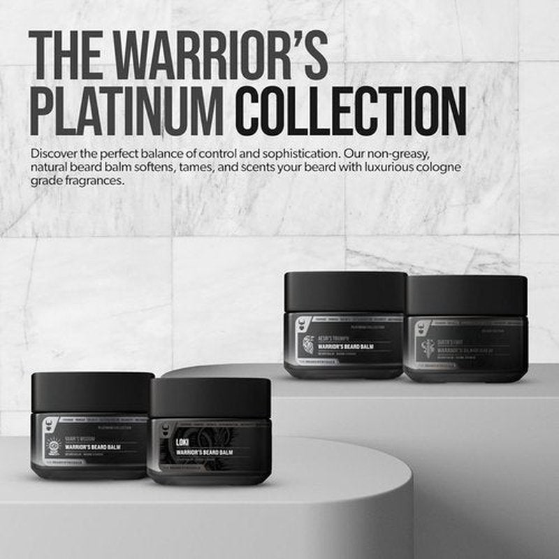 Beard Struggle Warrior’s Beard Balm - Non-Greasy Low-Hold Formula | Luxurious Cologne-Grade Fragrance - 50g