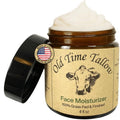 Organic Tallow Face Moisturizer - 4oz - 100% Grass Fed Beef Tallow For Skin Care - Made in the USA - Whipped Tallow Balm - Hydrating Salve - Natural Lotion - Ancestral Skincare - Amber Glass - Vanilla