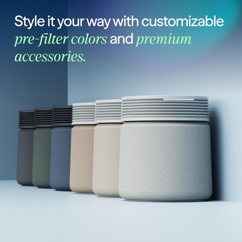 Blueair Blue Signature Air Purifier - HEPASilent Filtration for Large Rooms up to 3,385 Sq Ft | Smart WiFi, Quiet Operation