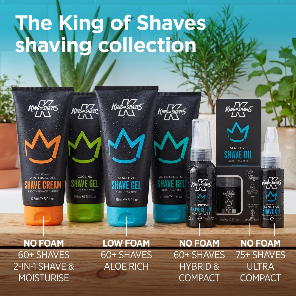 King of Shaves 2 in 1 Shave Cream and Post Shave Moisturiser 2 x 5.92 oz