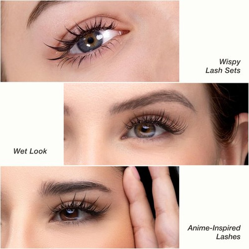 Curacoro Camellia Super Mink Textured Lashes, 0.07mm Thickness, J B C CC LB LC Curl, Pre-Layered Mixed Length Wispy & Spiky Lashes For Anime, Wet Look or Wispy Lash Set, Pro Lash Supplies