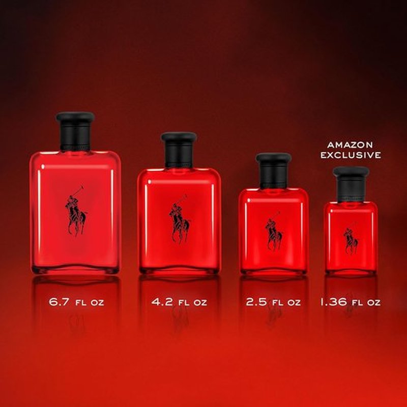 Ralph Lauren Fragrances - Polo Red Eau de Toilette - Woody & Spicy Men's Cologne - Medium Intensity with Grapefruit & Saffron