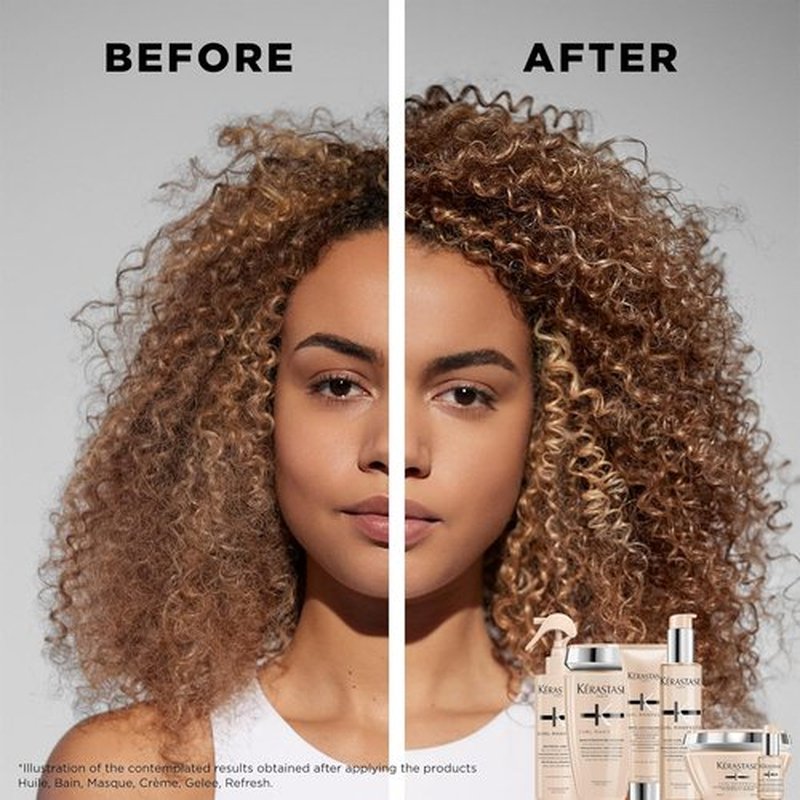 KÉRASTASE Curl Manifesto Conditioner - Lightweight Hydration & Frizz Control for Wavy, Curly, Coily Hair | 8.5 Fl Oz