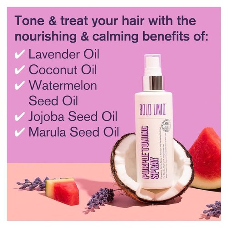 Skiennix Blonde Toner Spray - Purple Leave-In Treatment for Brassy Blonde, Platinum & Gray Hair | Paraben & Sulfate Free, Cruelty-Free