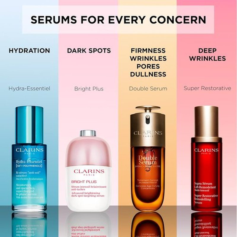 Clarins Super Restorative Anti-Aging Serum - Replenishes & Illuminates Mature Skin | Targets Dark Spots & Wrinkles