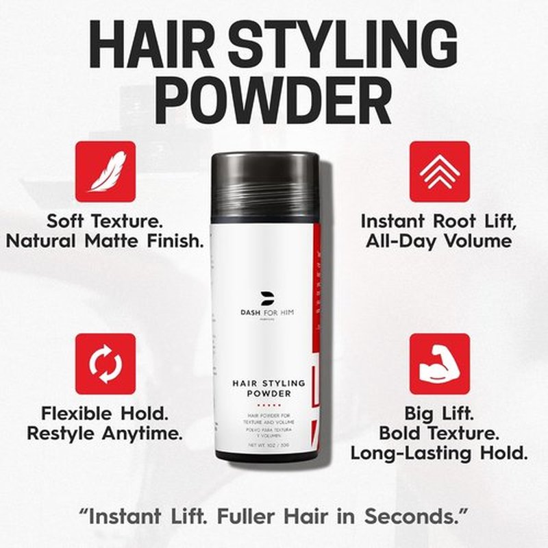 Skiennix Hair Powder for Men - Lightweight Texturizing & Volumizing Styling Dust, Matte Finish, 1 oz (30g)