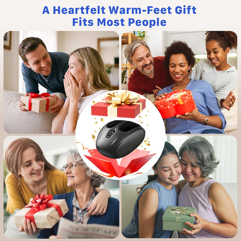 Musugy Foot Massager with Heat and Compression 2026 Upgraded Shiatsu Style