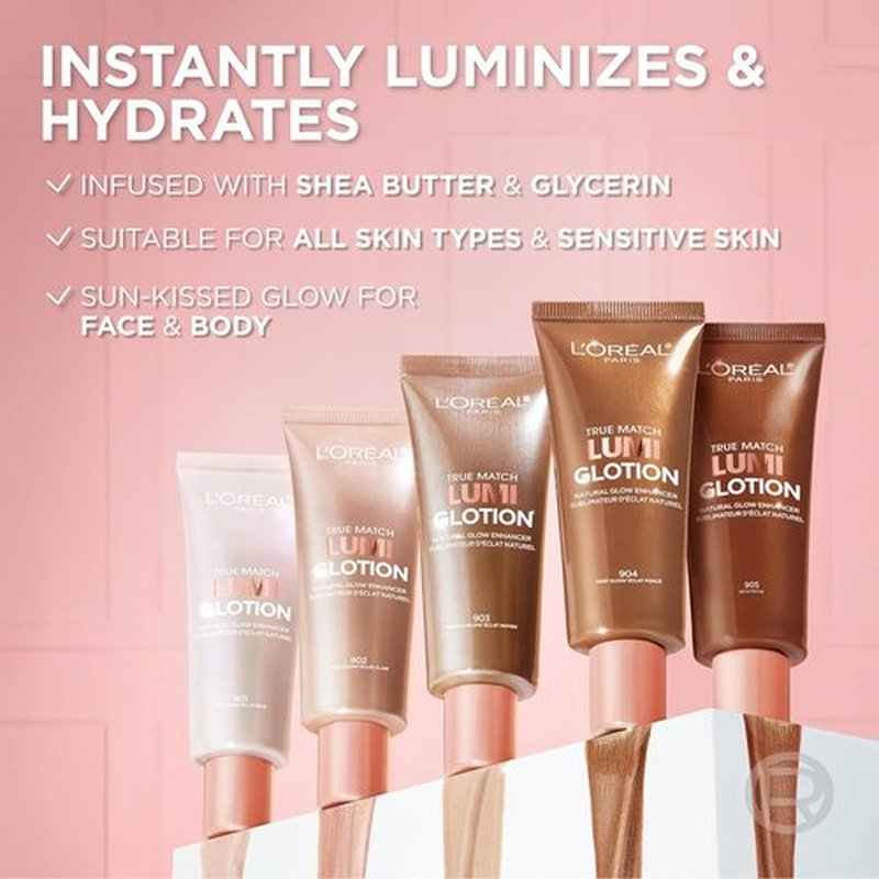 L'Oreal Paris Makeup True Match Lumi Glotion - Natural Glow Enhancer & Illuminator Drops, 904 Deep