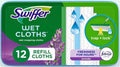 Swiffer Sweep + Mop Wet Pads Refill - All-Purpose Floor Cleaner for Dirt & Dust | Lavender, 12ct