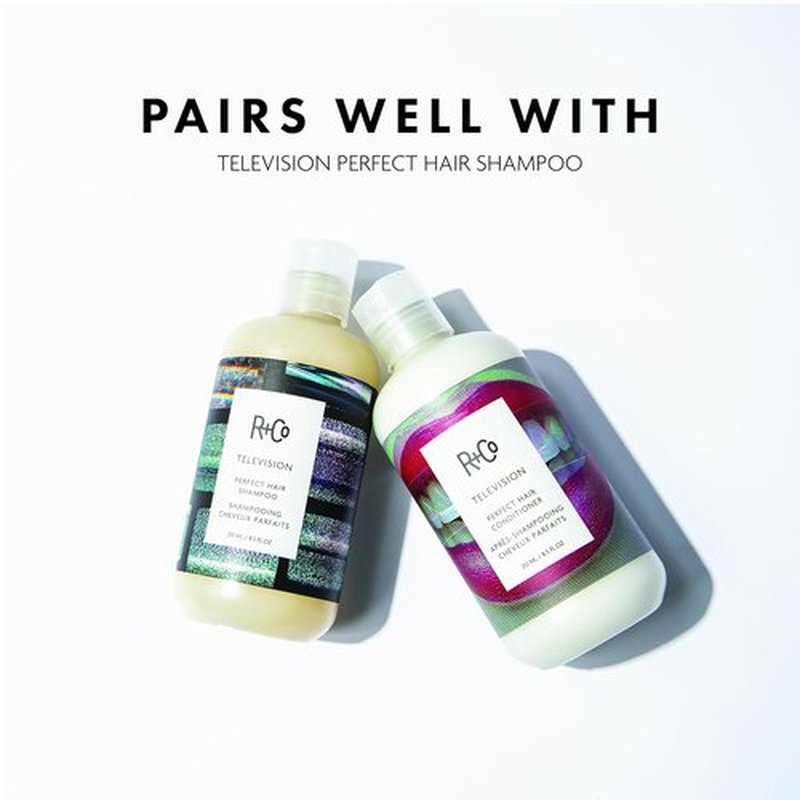 R+Co TELEVISION Perfect Hair Conditioner - Hydrating & Smoothing Formula for All Hair Types, Adds Shine & Softness