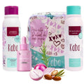 D'Luchi Hair Treatment Kit for Growth & Intense Care, Set of 3 - Complete Hair Care Set with Bag, Includes Red Onion Shampoo & Hair Tonic.