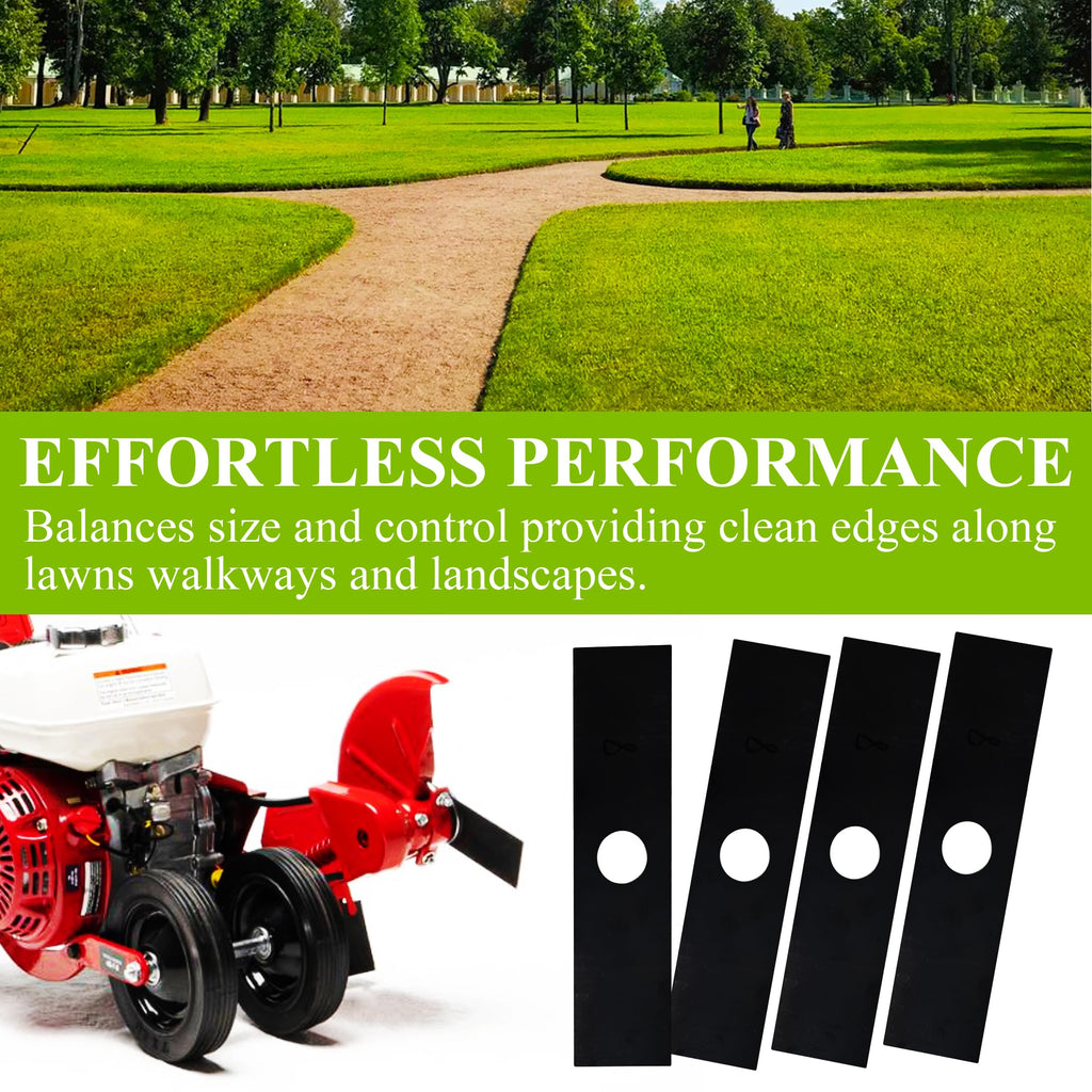 Pertresion 8" Edger Blades Replacement 613223 - Compatible with Maruyama Ryobi Echo Stihl Green Machine Edger Replace 720237001 41337134101 237001 216062, 1 Inch Center Hole, 4 Pack