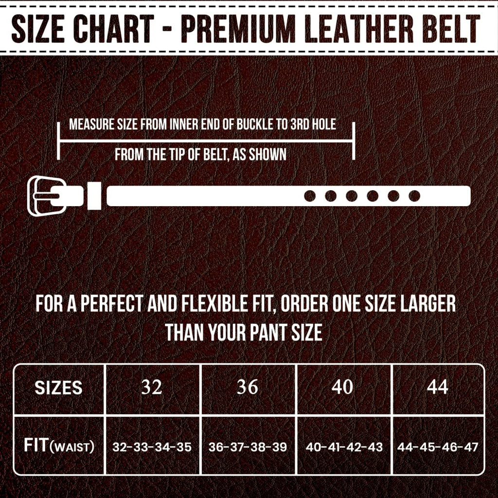SUPER VENUS SV Leather Belts (Brown, 32)