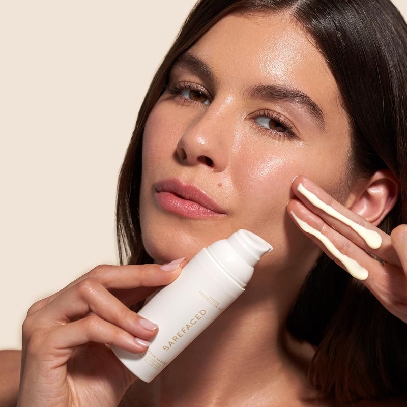 Barefaced Sheer Protection SPF 50+ | Broad-Spectrum Face Sunscreen with Zinc Oxide & Niacinamide - Oil-Free Hydration & Anti-Aging (60ml)