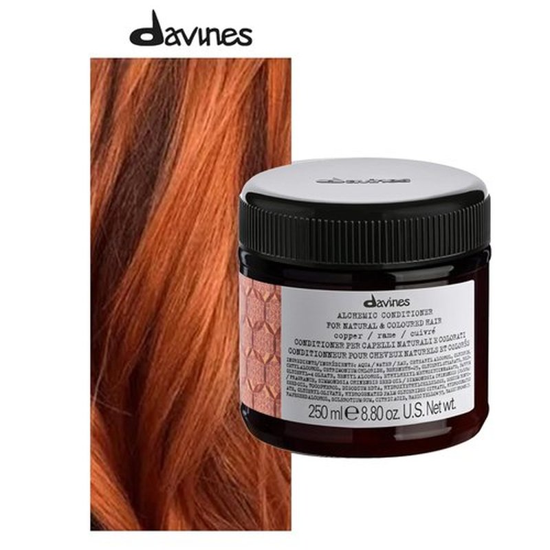 Davines Alchemic Conditioner - Copper Color Enhancer | 8.81 oz for Vibrant Hair