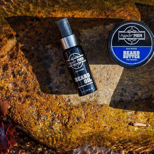 Agadir Oud Wood Beard Oil - Nourishing Formula for Soft, Healthy Beards | 1.5 Fl Oz