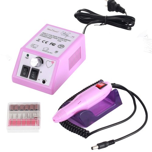 Miss Sweet Electric Nail File for Regular Polish Acrylic Nails RPM20000 (Pink)