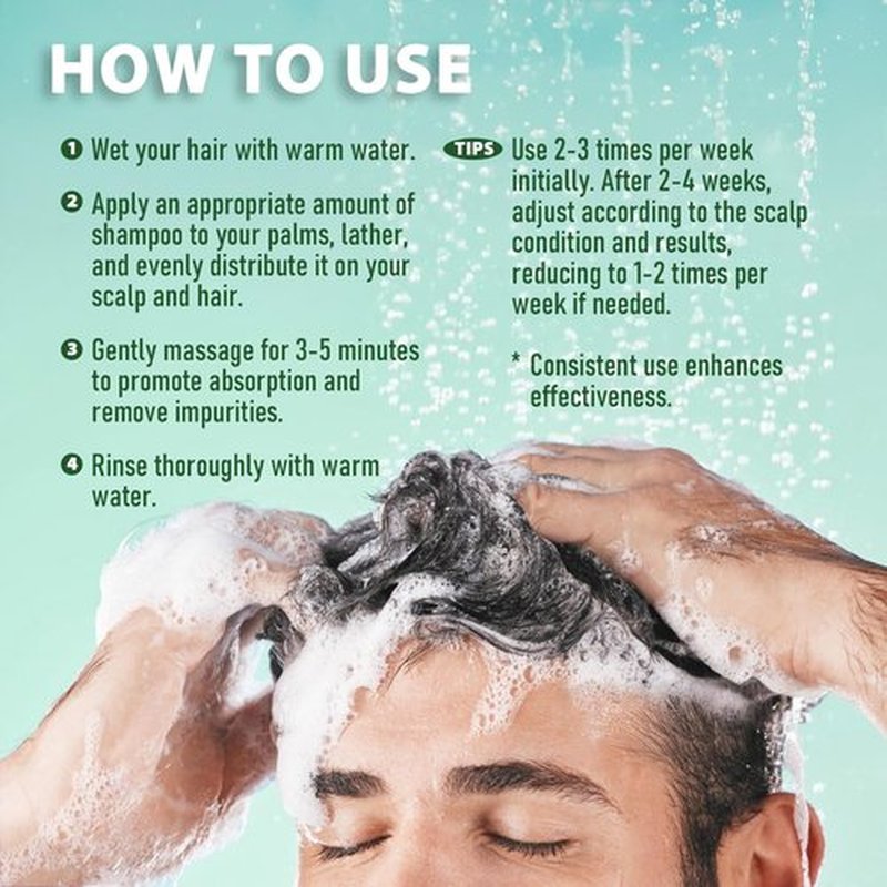 Antifungal Shampoo for Folliculitis and Seborrheic Dermatitis: Scalp Psoriasis Treatment, Dandruff & Itchy Scalp Relief with Salicylic Acid, Piroctone Olamine, Rosemary & Coconut Oil 8.8 fl.oz