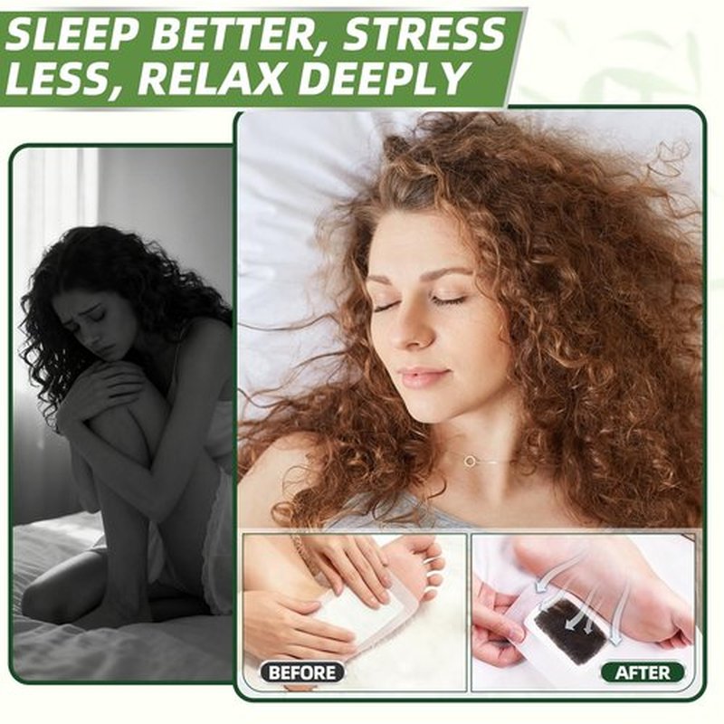 Aarovibe Foot Pads(20 PCS), Deep Cleansing Foot Patches with Bamboo Vinegar and Ginger Powder, Relieve Stress, Improve Sleep and Relaxation, It is a Good Gift for Family Members