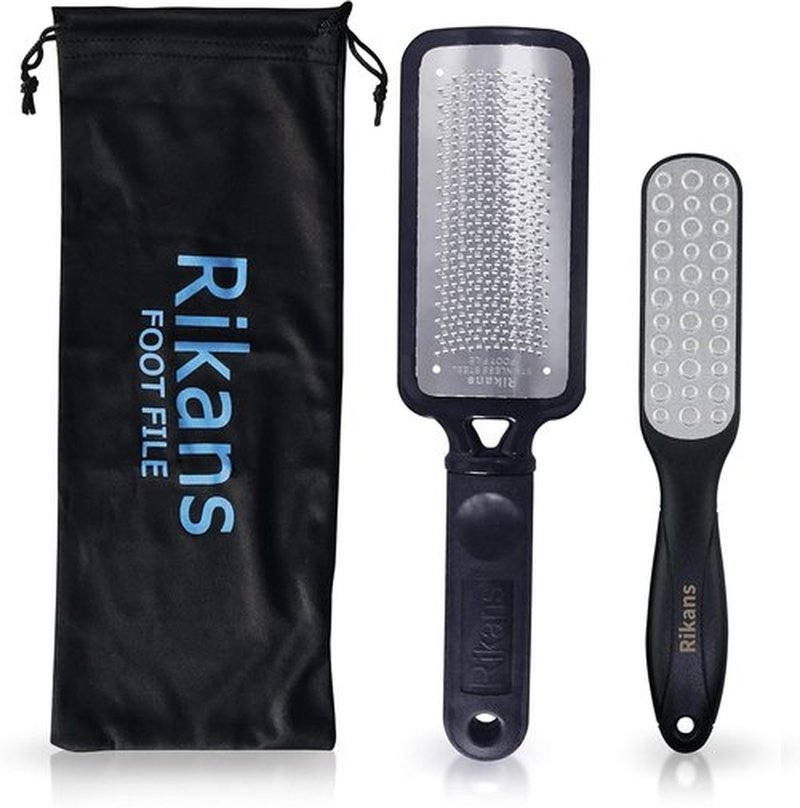 Rikans Colossal Foot File - Professional Callus Remover Tool for Smooth Feet | Stainless Steel, Wet/Dry Use
